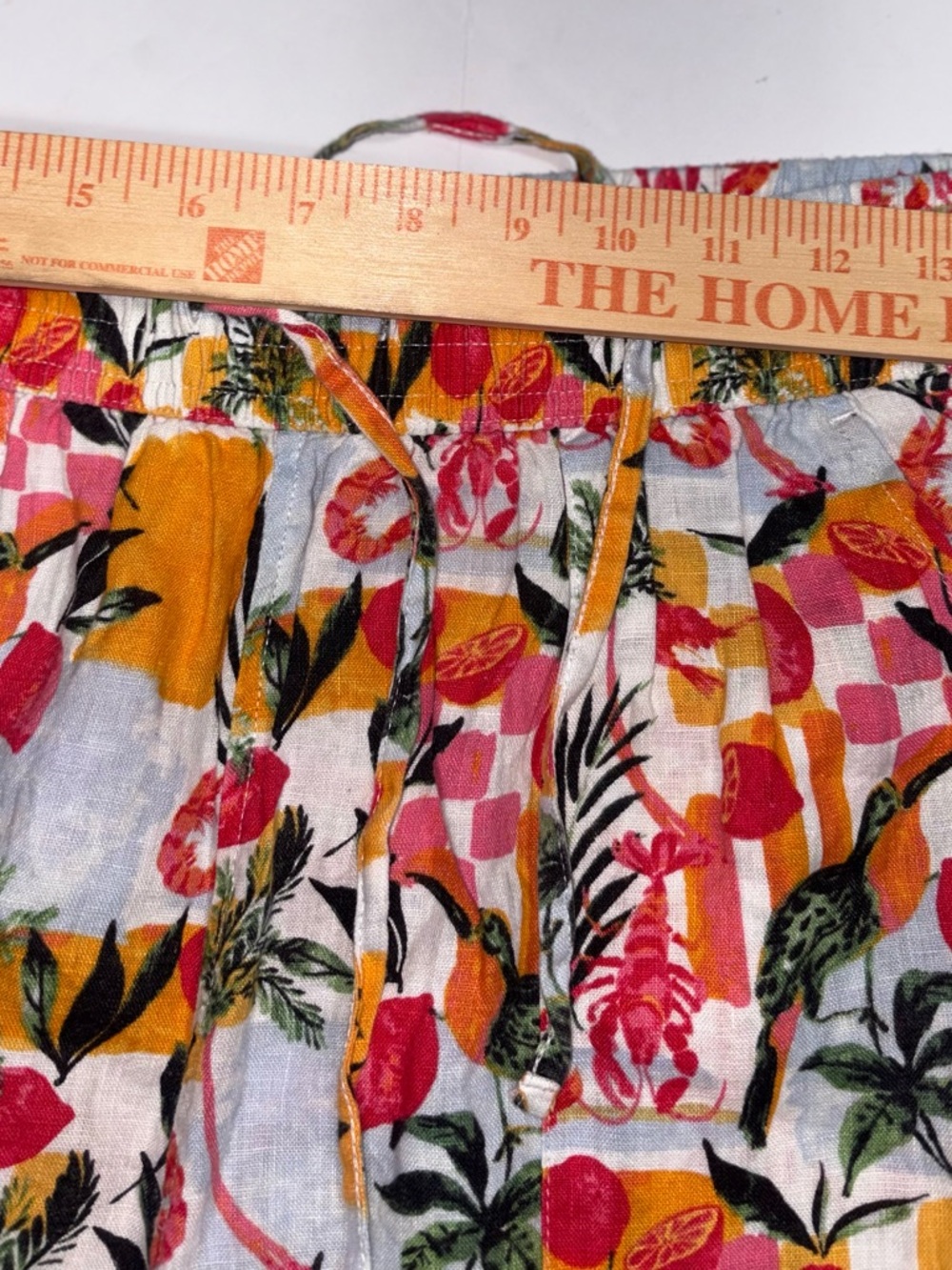 C&C California 100% linen wide-leg tropical linen pants medium - Picture 12 of 12